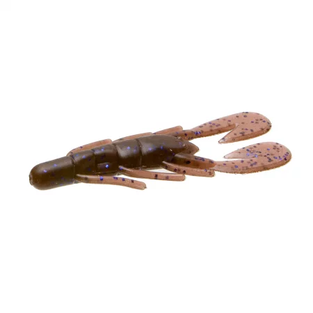 Мека примамка за риболов на голямоуст костур uv speed craw cinnamon purple