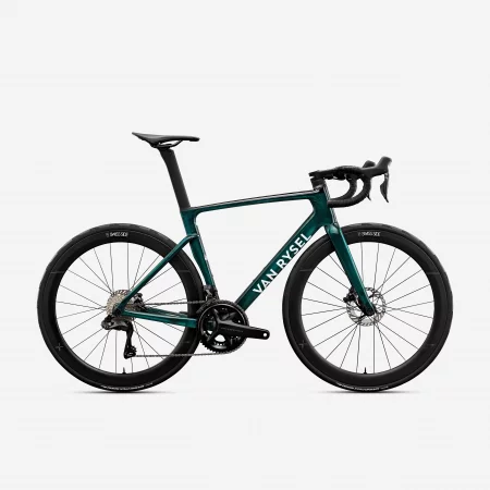 Шосеен велосипед pro shimano ultegra di2, с датчик за мощност, зелен