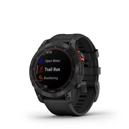 Смарт часовник с gps garmin fenix 7 solar, сребристо/сиво