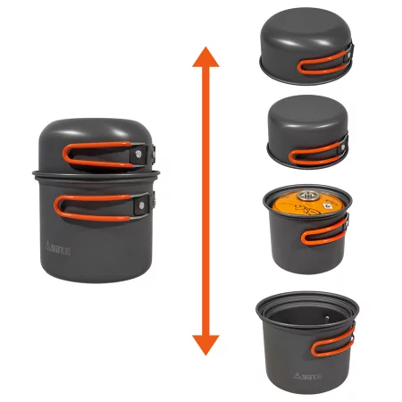 Алуминиеви съдове YATE Summit 4 cooking set