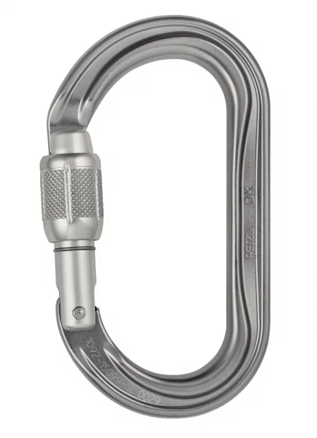 Карабинер PETZL Ok Screw Lock - Сив